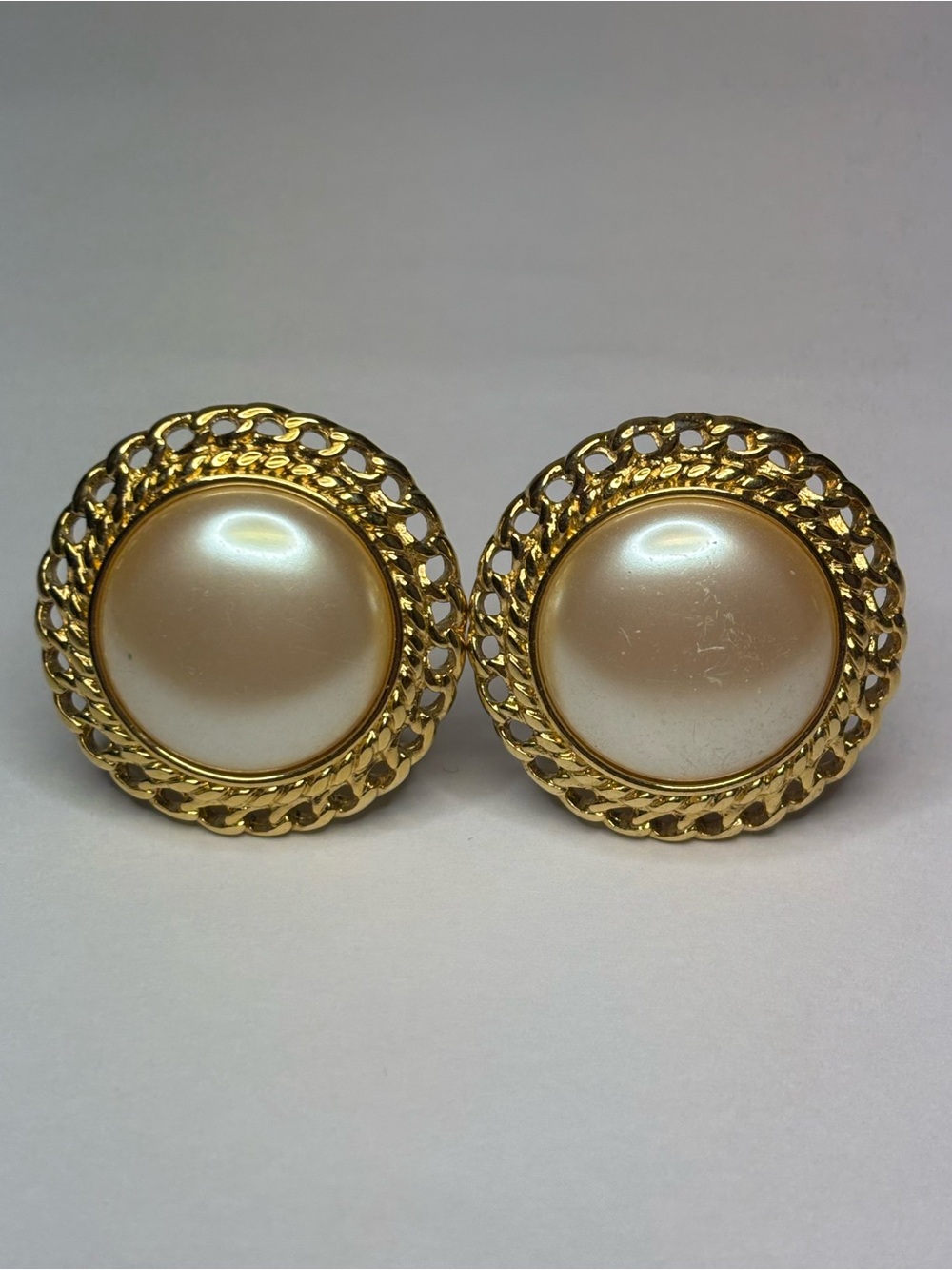 Signed Clip Monet Earrings #6030